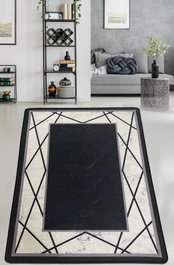 Conceptum Alfombra de Vestíbulo 80 x 100 cm, 100% Poliéster, Suave y Duradera, Ideal para Pasillos